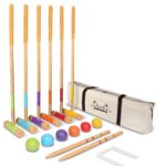 6 PLAYER RAINBOW CROQUET SET