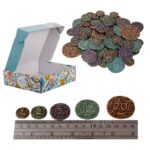 COIN SET BROKEN TOKEN AGRA METAL- 69 PC SET