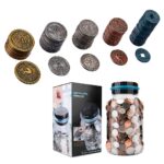  METAL PLAYING COIN SET BOARD 90 PCS