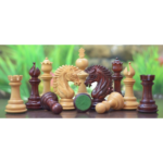 The Apache Series Luxury Chess Set in Bud Rose / Box Wood - 4.5" King