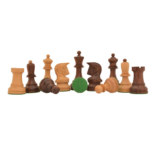 The Reproduction 1950 Dubrovnik Bobby Fischer Chess Set in Sheesham / Box Wood - 3.6" King