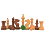 Reproduced Vintage 1950's Circa Bohemia Staunton Series German Chess Set in Sheesham & Box Wood - 3.89" King