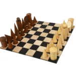 CHESS SET RECYCLE/WASTE WOOD, SOLID WOOD -CNC / LASER CUT