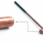 CROQUET MALLET OCTAGONAL ENGLISH ASH HANDLE 9.5” x 3”  ENGLISH ASH HEAD WITH PROTECTIVE