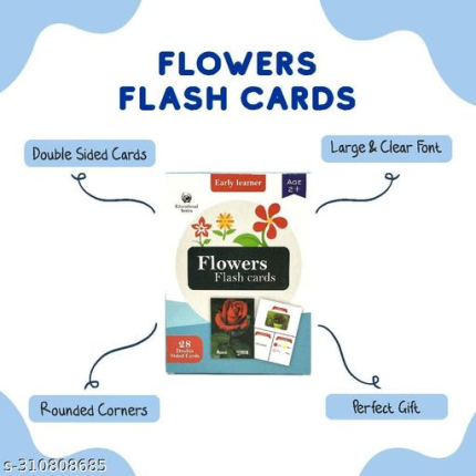 Flower Double sided flash cards