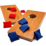 Mini Wood Tabletop Cornhole Set